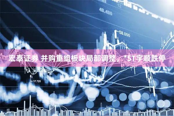 宏泰证券 并购重组板块局部调整，*ST宇顺跌停