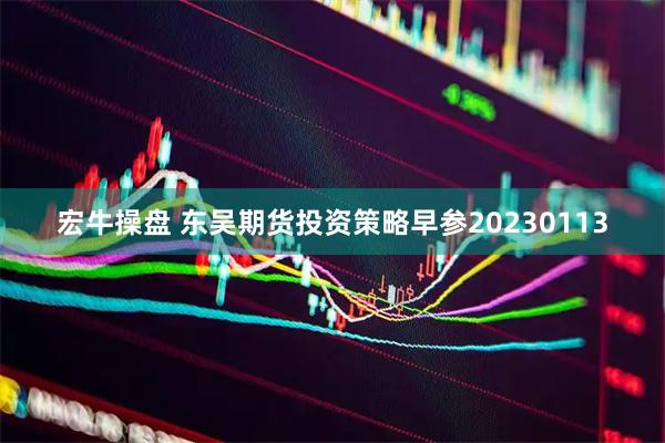 宏牛操盘 东吴期货投资策略早参20230113