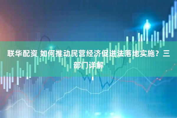 联华配资 如何推动民营经济促进法落地实施？三部门详解
